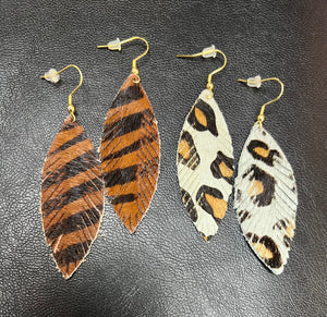 Animal Feather Earrings