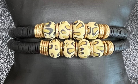 2 Piece Animal Beaded Bracelet Set