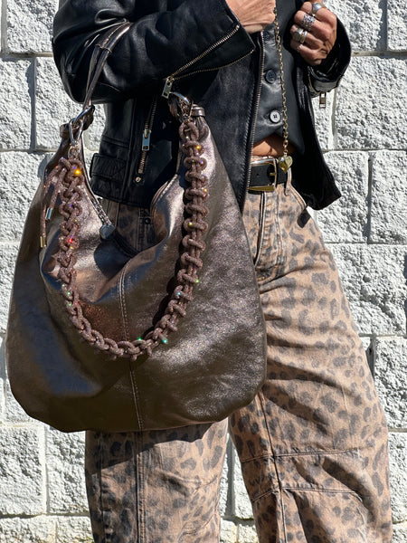 Metallic Hobo Bag