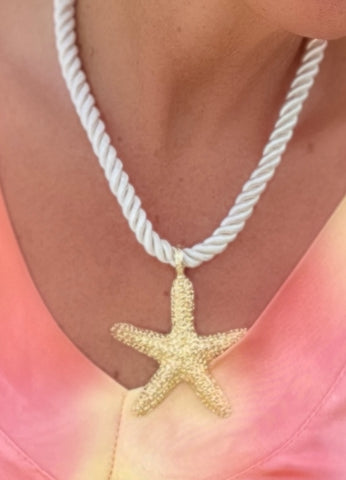 Gold Starfish Pendant Necklace