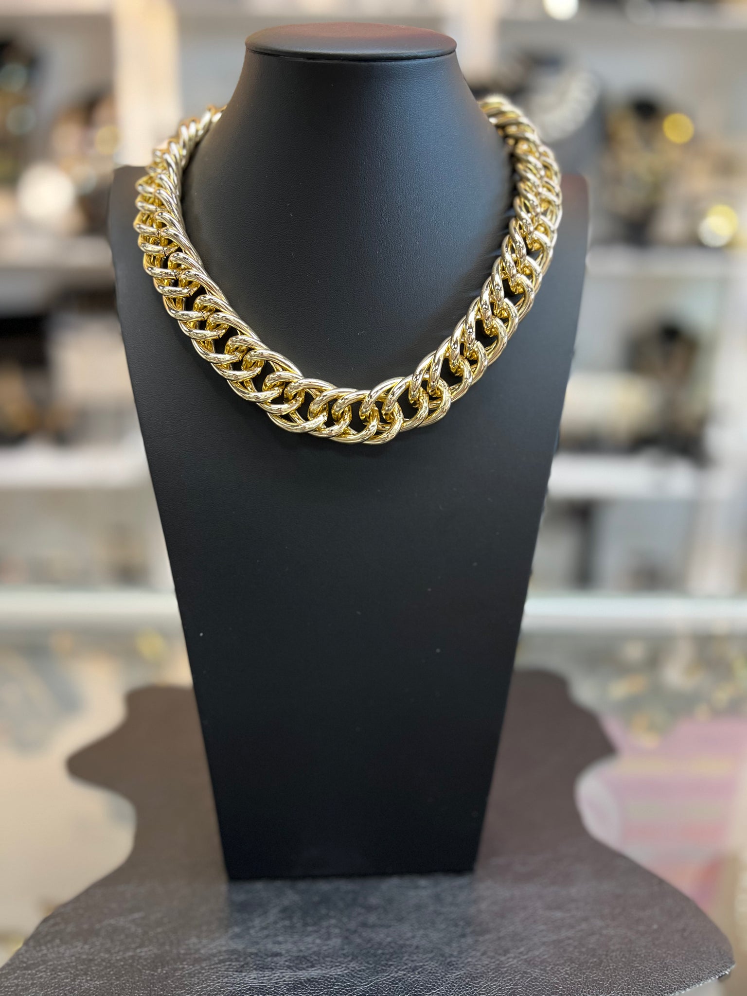 Gold Miami Chain Necklace