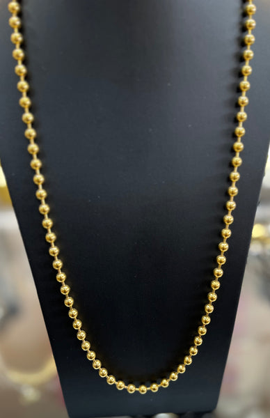 Long Ball Chain Necklace